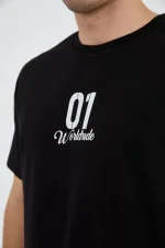 Erkek Bisiklet Yakalı Baskılı T-Shirt - Görsel 3