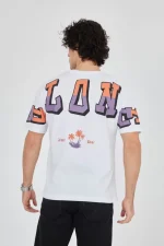 Erkek Ön Ve Arka Baskılı T-Shirt