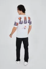 Erkek Ön Ve Arka Baskılı T-Shirt - Görsel 3