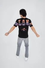 Erkek Ön Ve Arka Baskılı T-Shirt