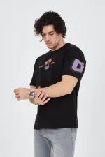 Erkek Ön Ve Arka Baskılı T-Shirt - Görsel 3