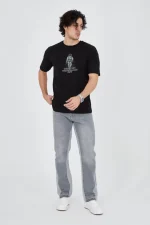 Erkek Penye Baskılı T-Shirt