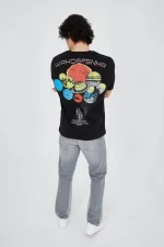Erkek Penye Baskılı T-Shirt - Görsel 2
