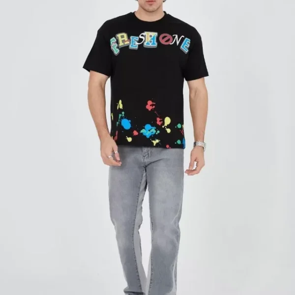 Erkek Baskılı Penye T-Shirt
