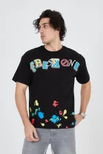 Erkek Baskılı Penye T-Shirt - Görsel 4