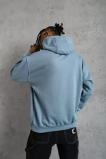 Erkek Armalı Baskılı Kapüşonlu Sweatshirt