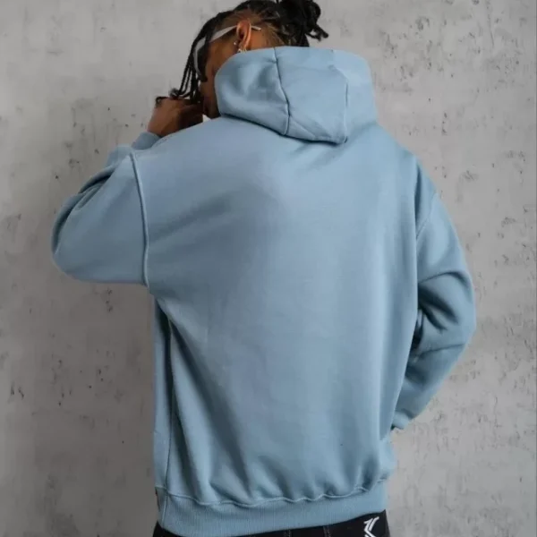 Erkek Armalı Baskılı Kapüşonlu Sweatshirt