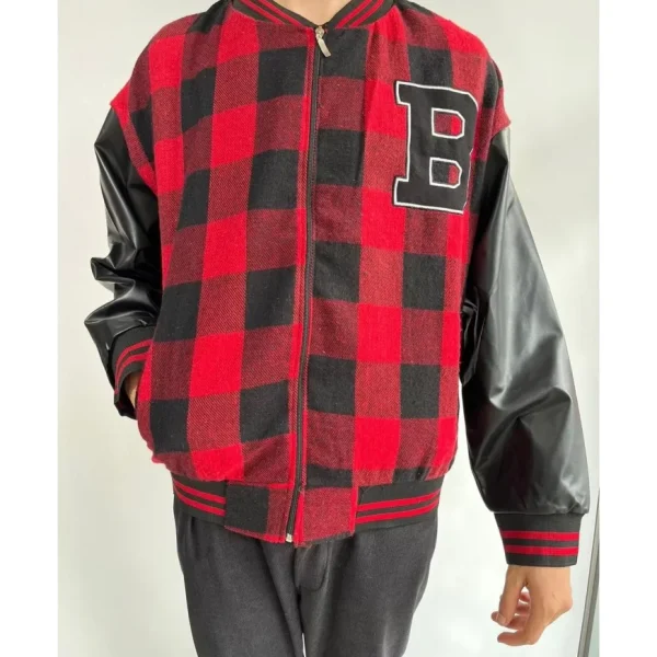 Erkek Pötikare Desen Nakışlı Kolej Ceket