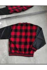 Erkek Pötikare Desen Nakışlı Kolej Ceket - Görsel 4