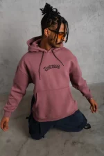 Erkek Üç İplik Baskılı Kapüşonlu Sweat - Görsel 4