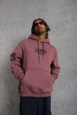 Erkek Paradise Baskılı Kapüşonlu Sweat - Görsel 3