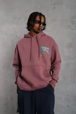 Erkek Patel Six Baskılı Kapüşonlu Sweat - Görsel 2