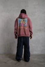 Erkek Patel Six Baskılı Kapüşonlu Sweat - Görsel 3