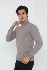 Erkek Yarım Balıkçı Yaka Triko Kazak